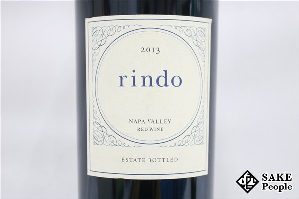 ■注目! ケンゾー エステイト 紫鈴 rindo 2013 750ml 14.8％ アメリカ 赤_画像2