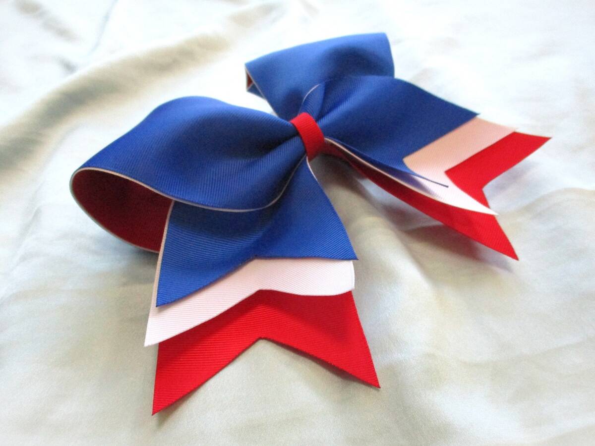 激レア 稀少 keioロゴ 大学チアリーディング部 ユニフォーム用 チアリボン 指定品? 応援団 チアダンス_画像2