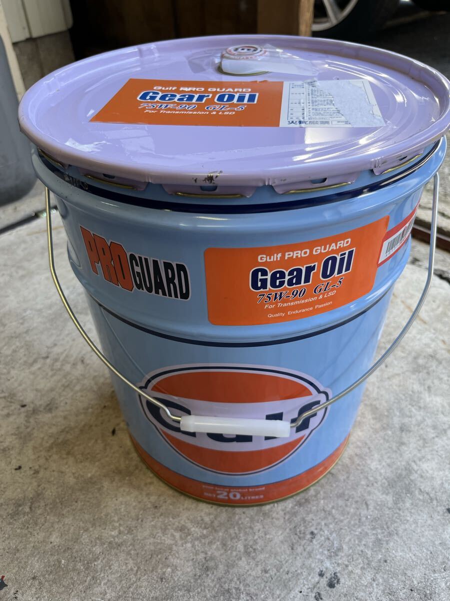 【新品未開封】 ガルフ ギアオイル 75w-90 20L GL-5 ペール缶 Gulf PRO GUARD Gear Oil ミッションオイル デフオイル _画像1