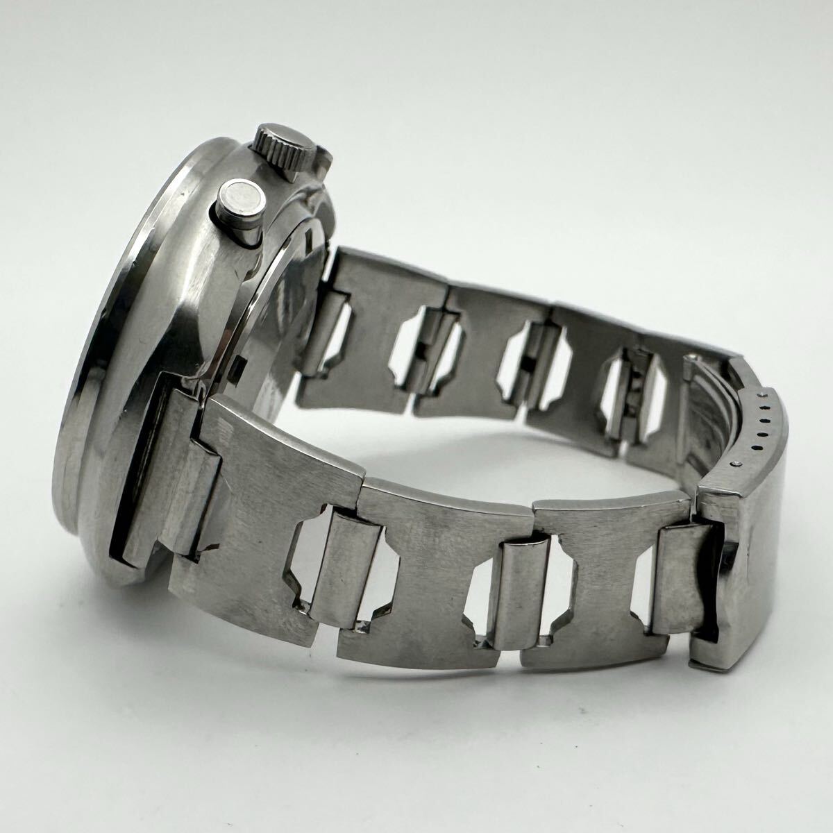 t718 セイコー SEIKO 6138-0010 ファイブスポーツ スピードタイマー メンズ 腕時計 自動巻き AT デイデイト クロノグラフ_画像4