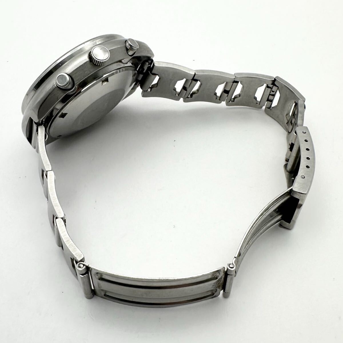 t718 セイコー SEIKO 6138-0010 ファイブスポーツ スピードタイマー メンズ 腕時計 自動巻き AT デイデイト クロノグラフ_画像6