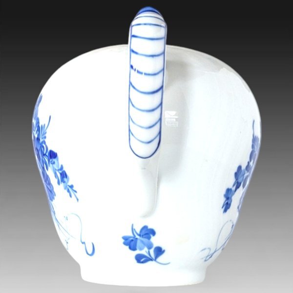 ロイヤルコペンハーゲン ブルーフラワー ティーポット 手描き花絵 1994年頃製 極美品 1118_画像2