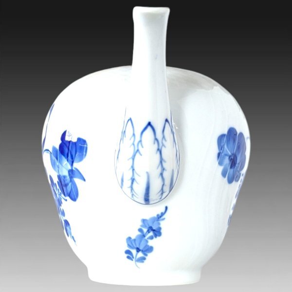 ロイヤルコペンハーゲン ブルーフラワー ティーポット 手描き花絵 1994年頃製 極美品 1118_画像4