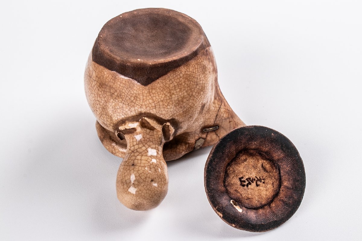 【うつわ】黒田光良 光良山 草花絵急須 箱付 F048B 煎茶道具 茶道具 古美術 骨董 古玩 日本料理 懐石 料亭_画像8