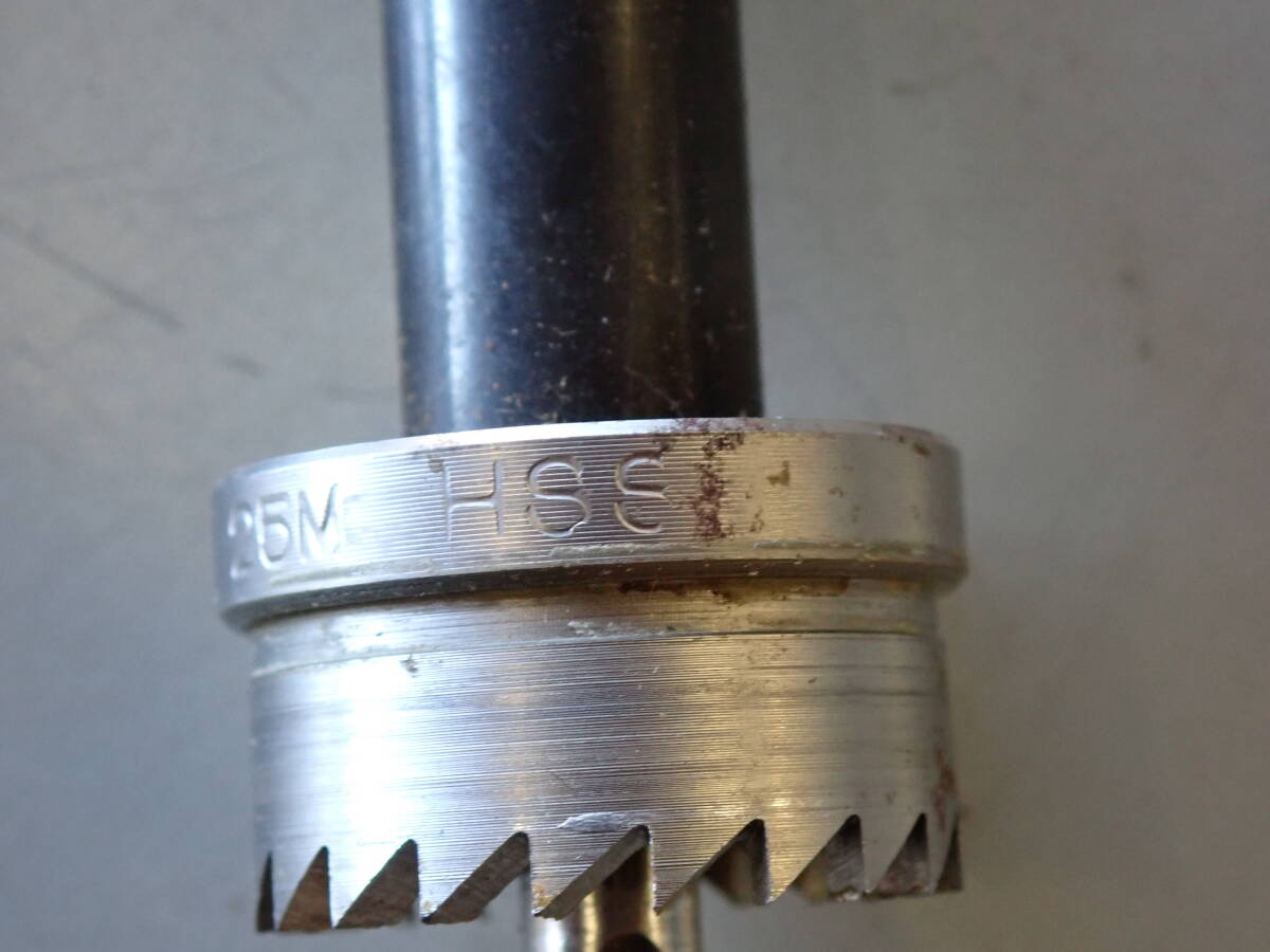 ●全国送料込み●　大見工業 スーパーホールカッター E型 25mm ホールソー 穴あけ 工具 パーツ ドリル SUPER HOLE CUTTER 中古_画像3