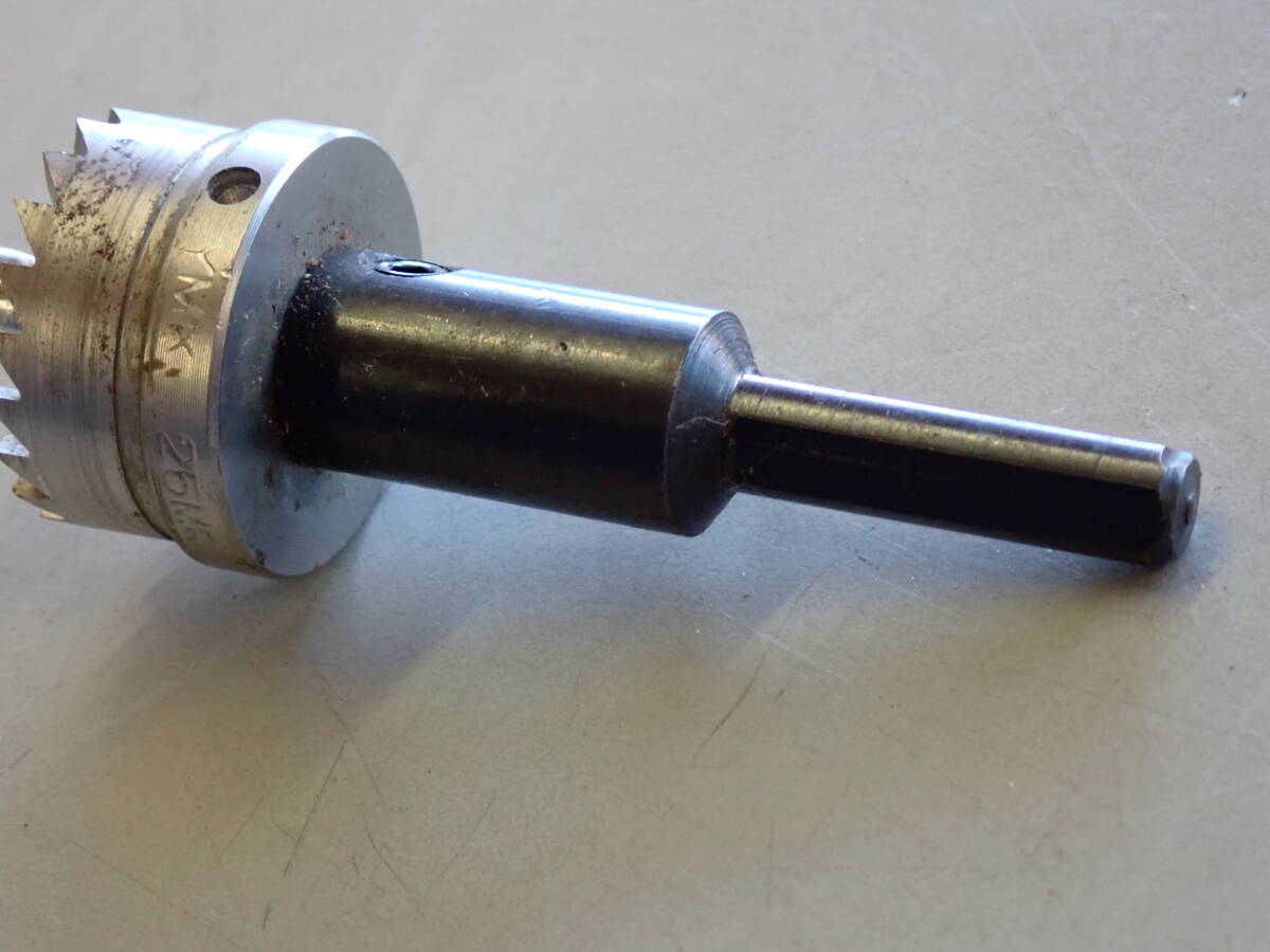 ●全国送料込み●　大見工業 スーパーホールカッター E型 25mm ホールソー 穴あけ 工具 パーツ ドリル SUPER HOLE CUTTER 中古_画像10