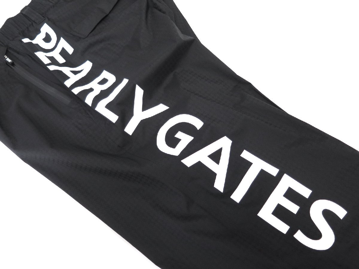 G751● PEARLY GATES パーリーゲイツ ●新品 【 CRAFTEVO 】 ストレッチ　メンズ レイン ジャケット＆パンツ　ブラック/M&L　定価68200円_画像9