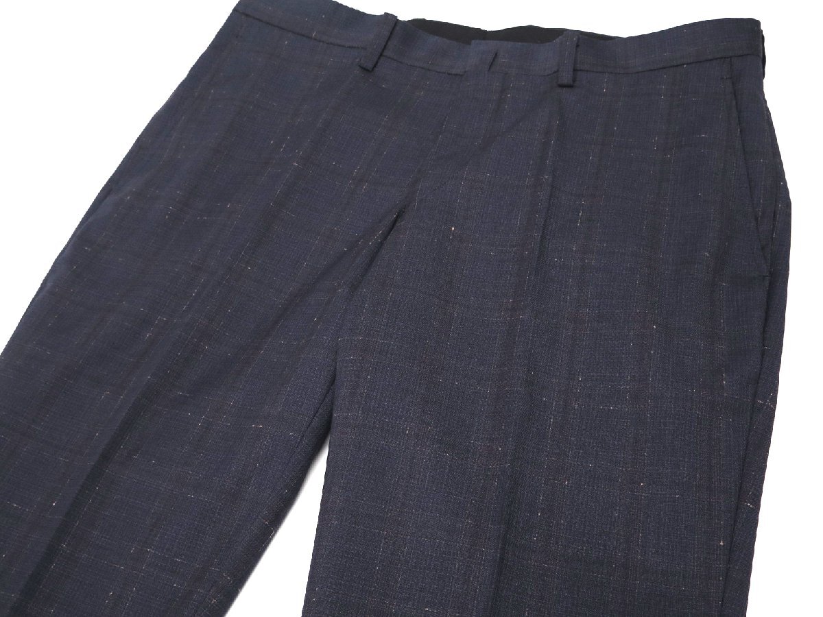 9823●D'URBAN ダーバン●新品　日本製 【総裏】 カラーネップ チェック柄 ウールスーツ　ネイビー/A7　定価132000円_画像9