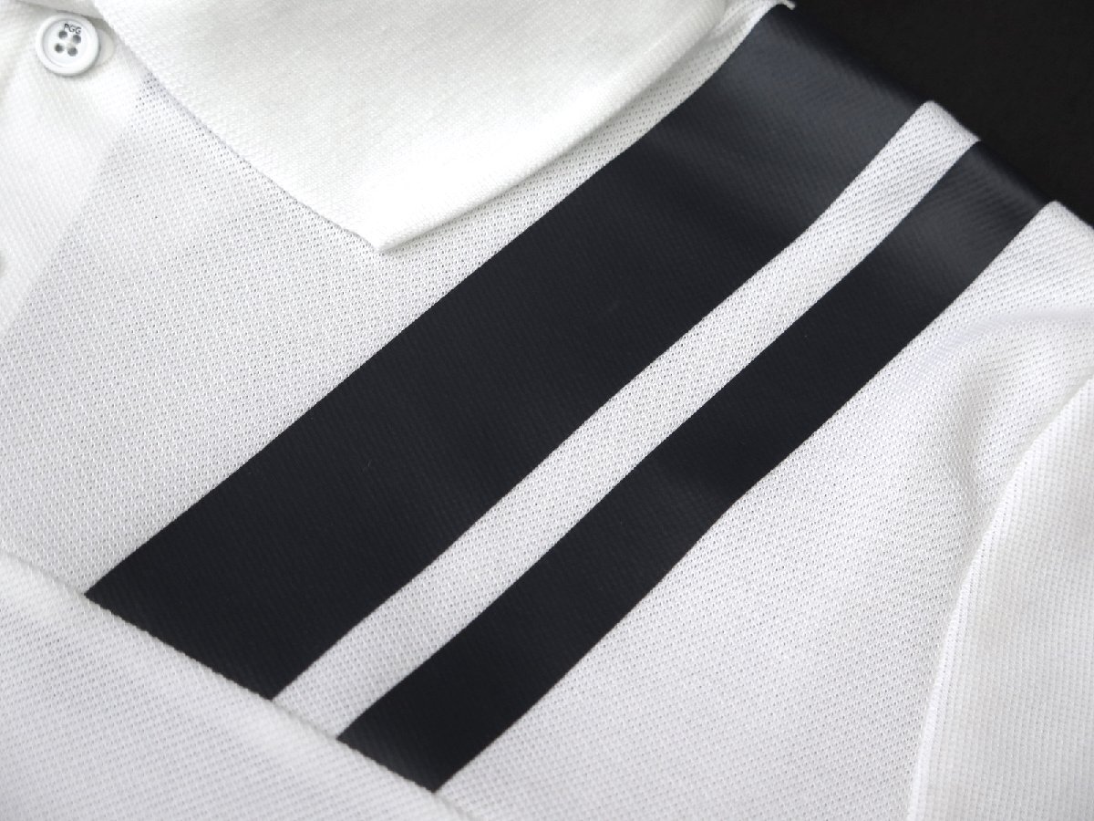 G723● PGG ピージージ (パーリーゲイツ) ●新品　鹿の子　ストレッチ ポロシャツ　ホワイト/M　定価16500円_画像8