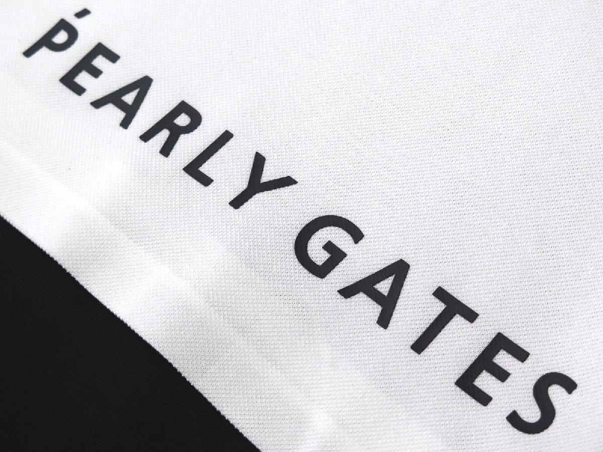 G723● PGG ピージージ (パーリーゲイツ) ●新品　鹿の子　ストレッチ ポロシャツ　ホワイト/M　定価16500円_画像10