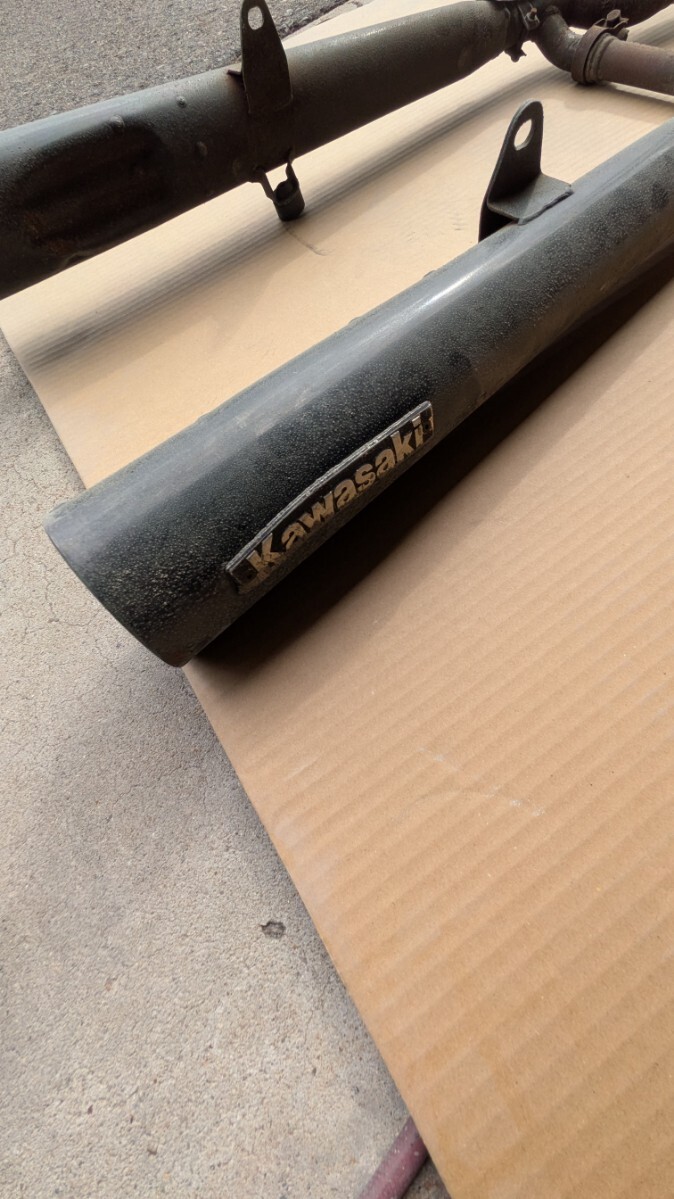 KAWASAKI カワサキ Z400GP KZ400M 純正マフラーレストア Z KZ GP GPz FX 400 550 昭和 レトロ 旧車 当時物_画像3