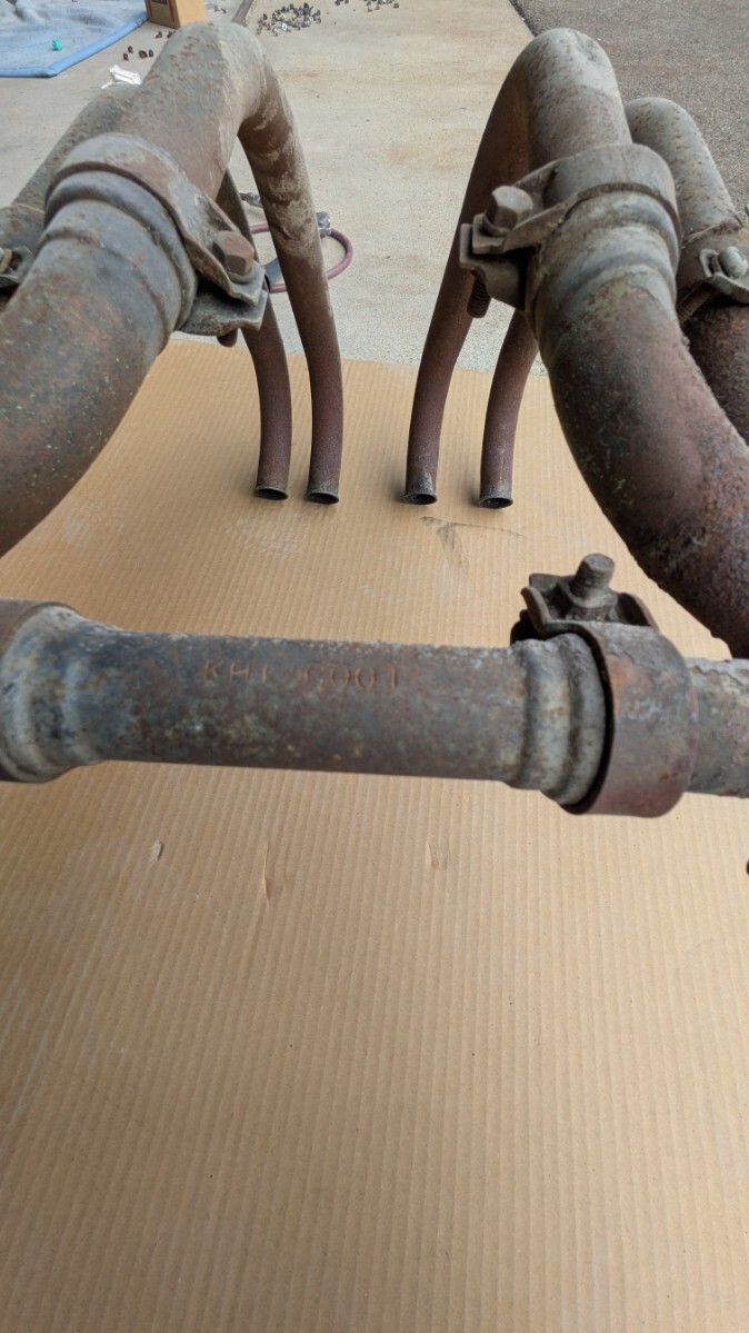 KAWASAKI カワサキ Z400GP KZ400M 純正マフラーレストア Z KZ GP GPz FX 400 550 昭和 レトロ 旧車 当時物_画像5