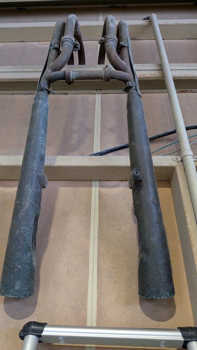 KAWASAKI カワサキ Z400GP KZ400M 純正マフラーレストア Z KZ GP GPz FX 400 550 昭和 レトロ 旧車 当時物_画像6