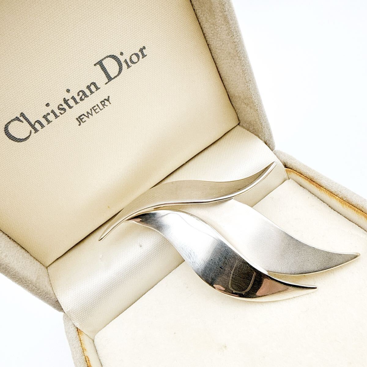 2937 [ сохранение с коробкой серебряный 925] Dior брошь CD редкий аксессуары Dior серебряный 