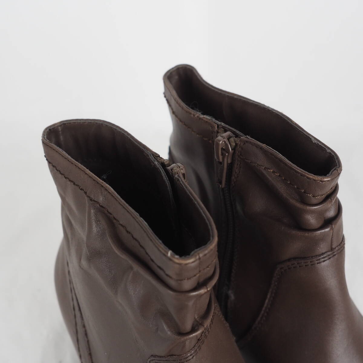 GB0822*美品*SOMETHING*サムシング*レディースショートブーツ*23.5cm*茶_画像6