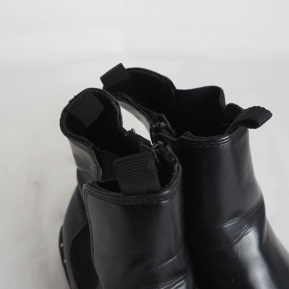 GB1003*ZARA*ザラ*キッズブーツ*34-21.5cm*黒_画像6