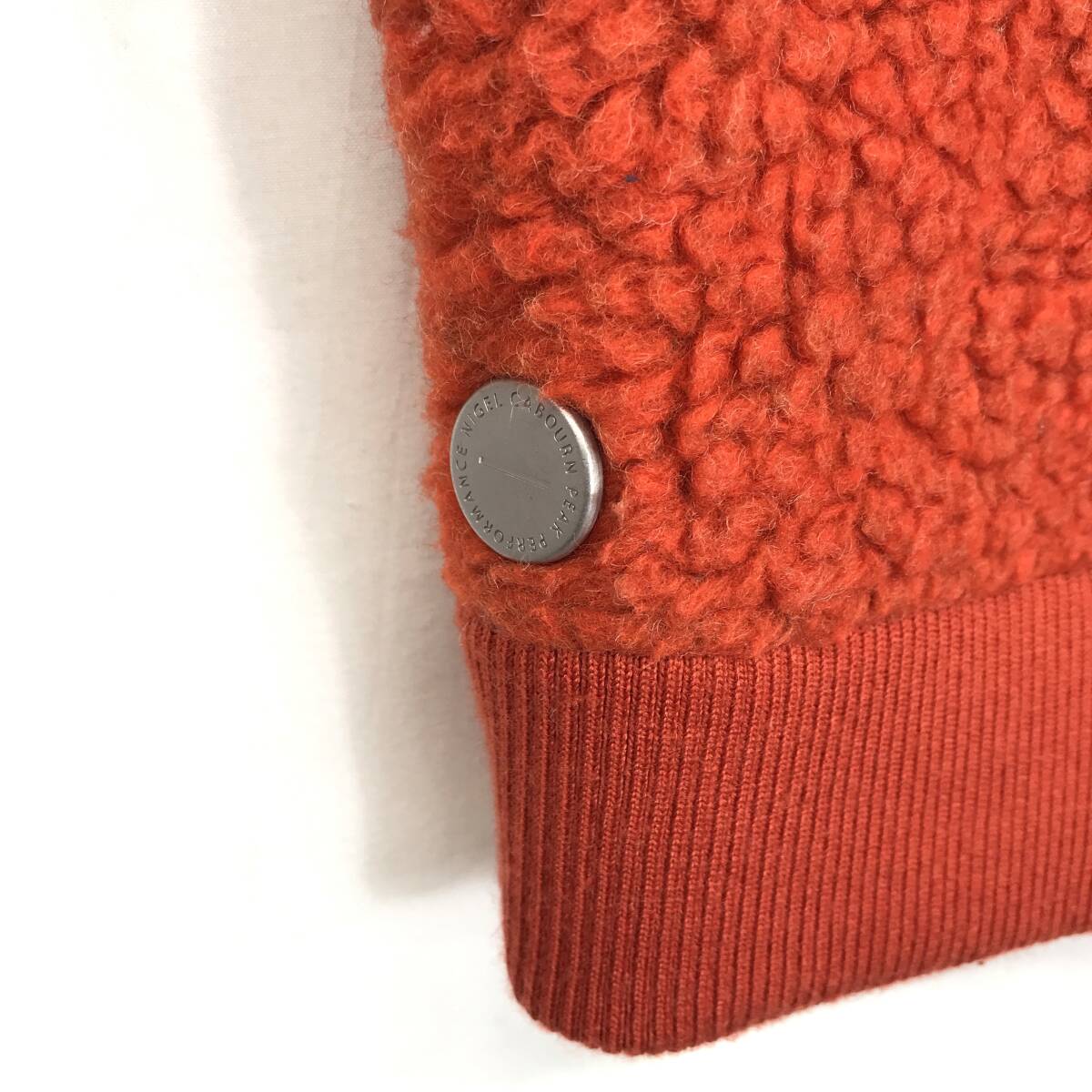 KZ1076★Nigel Cabourn : Peak Performance Vネックボアフリースジャケット★S★赤 定価￥38,500- ナイジェル・ケーボン_画像6