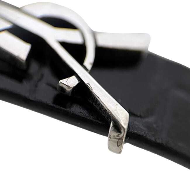 サンローラン ブレスレット ブラック カサンドラ 2023 3 03525 708815 AACJ8 美品 Mサイズ レザー_画像7