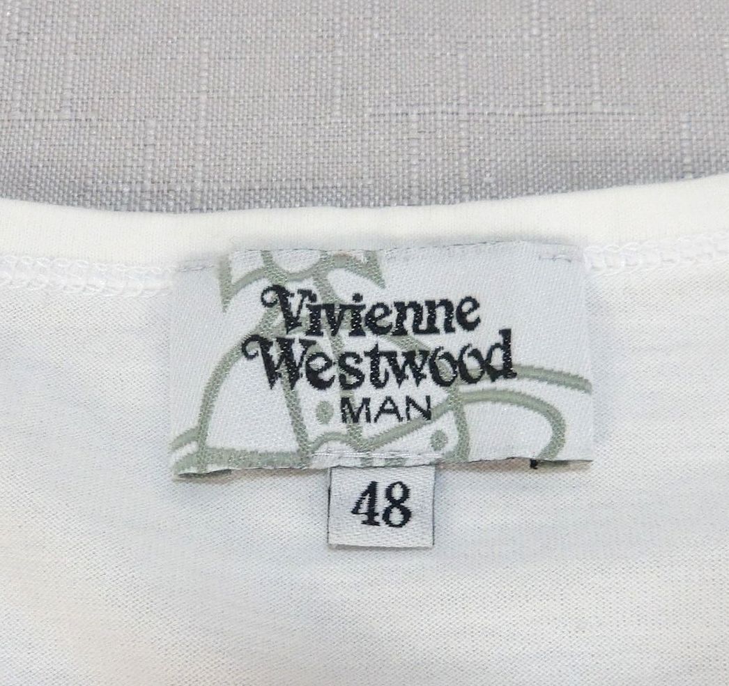 Vivienne Westwood MAN プリント スカルTシャツ ホワイト(46) ヴィヴィアンウエストウッドマン_画像6
