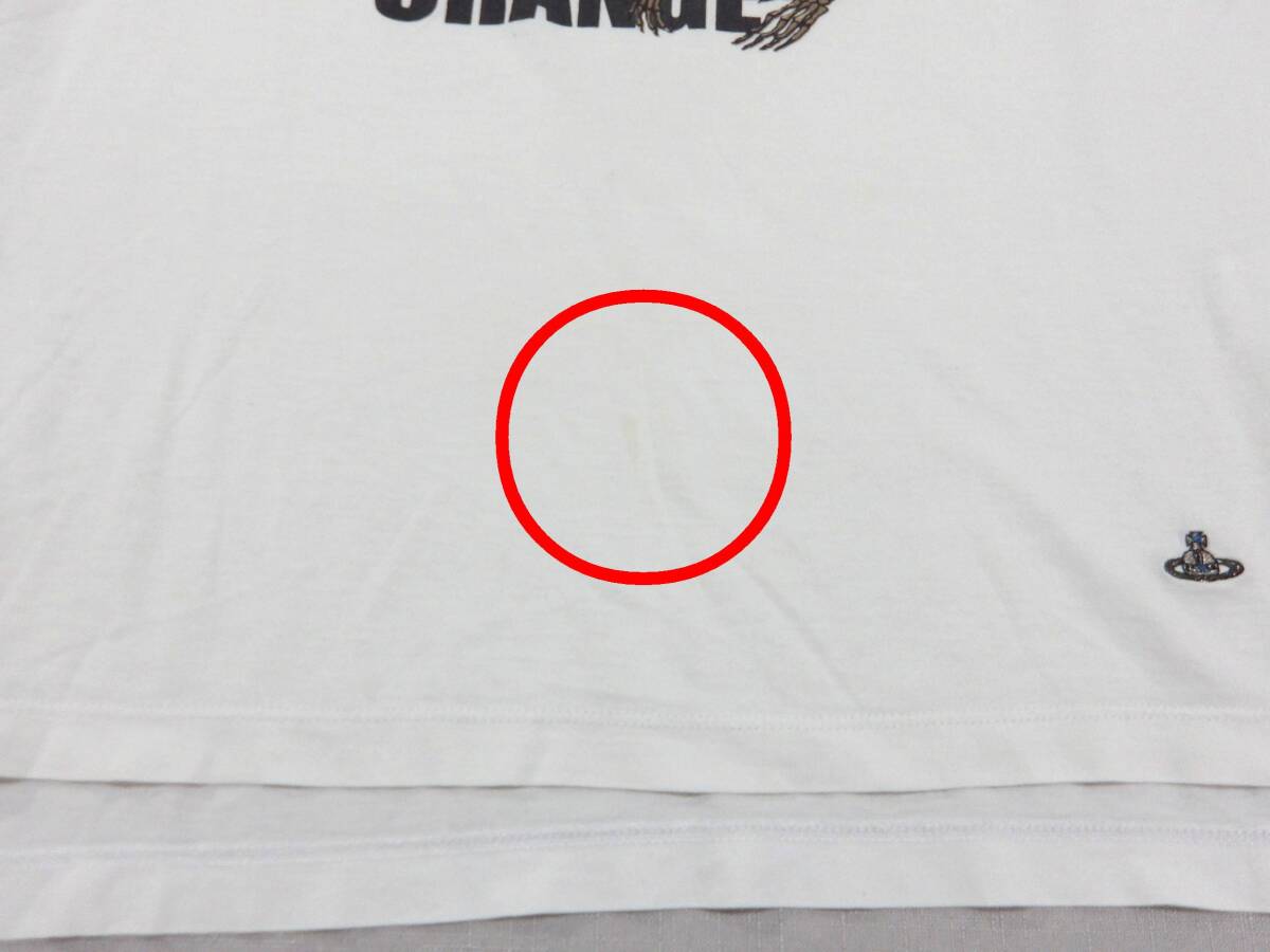 Vivienne Westwood MAN プリント スカルTシャツ ホワイト(46) ヴィヴィアンウエストウッドマン_画像3