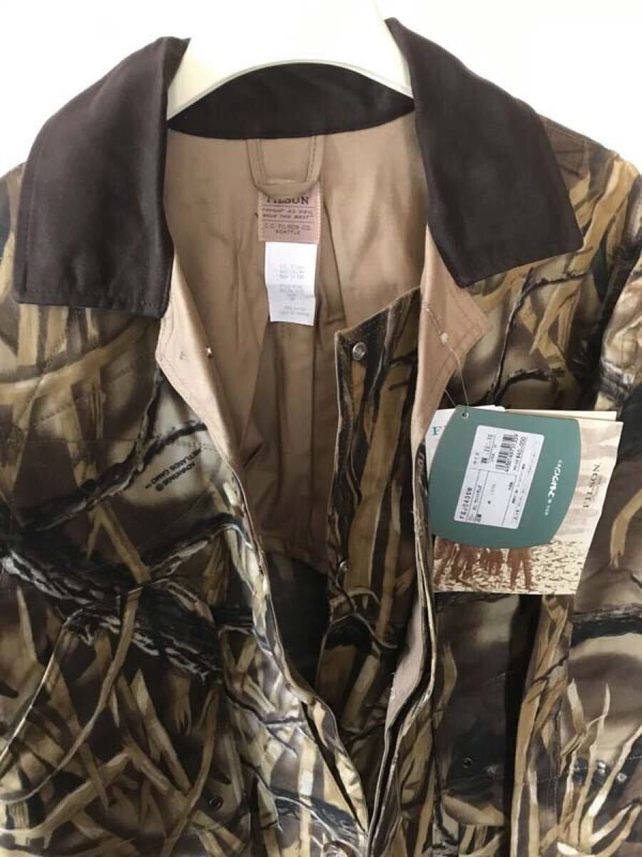 FILSON CAMO HUNTING COAT WETLAND Size M フィルソン ハンティング コート カモフラージュ 新品 未使用 サイズM _画像3