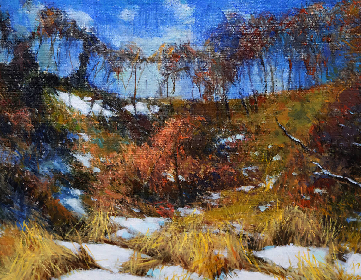 真作保証 田中宗雄15号春の訪れ 名鑑243万印象派彷彿の最高傑作 北海道出身の幻の画家幻の名画 優れた色彩の調和により見事に完結した世界_画像3