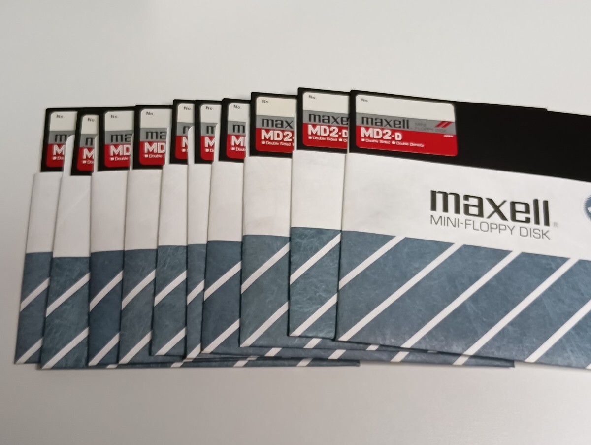 【マクセル 2D 5インチ フロッピーディスク】10枚入り 動作OK フォーマット済 maxell FD_画像2