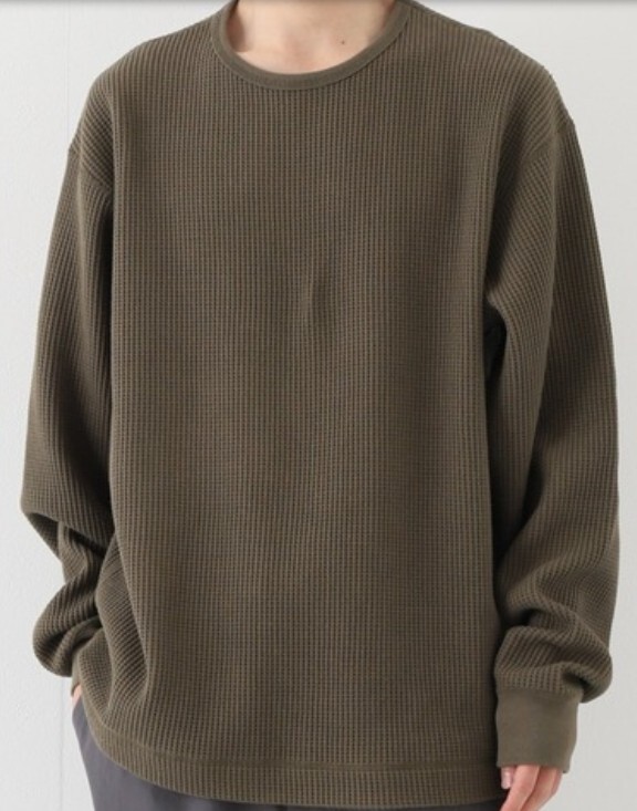 WEWILL　ウィーウィル　サーマルカットソー　日本製☆_画像1