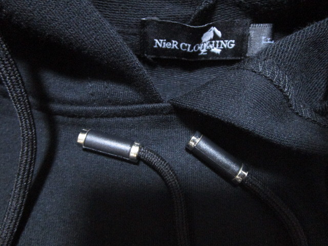NieR Clothing ニーアクロージング 肩脇スリットボタン プルオーバーパーカー_画像6