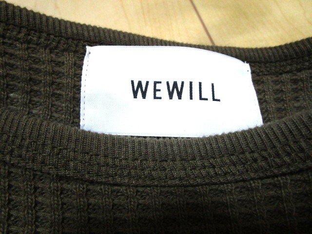 WEWILL　ウィーウィル　サーマルカットソー　日本製☆_画像6