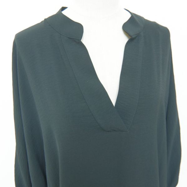 #01◇Calvin Klein カルバン・クライン◇長袖ブラウス シャツ トップス 黒 ＃980781_画像4