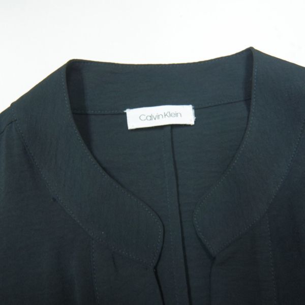 #01◇Calvin Klein カルバン・クライン◇長袖ブラウス シャツ トップス 黒 ＃980781_画像5