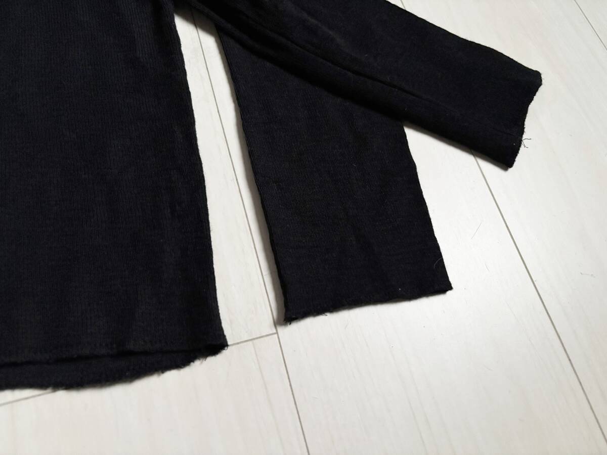 MIKI MIALY ミキミアリー ニット 変形 ウール プルオーバー セーター 長袖 Pullover Wool Knit ▼1134_画像5