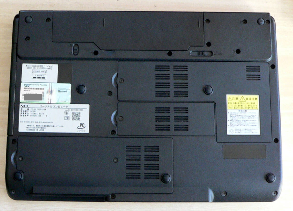 * текущее состояние товар / NEC PC-LL750BS1YW i5 Blue-ray SSD240GB память 6GB/ Windows11 *