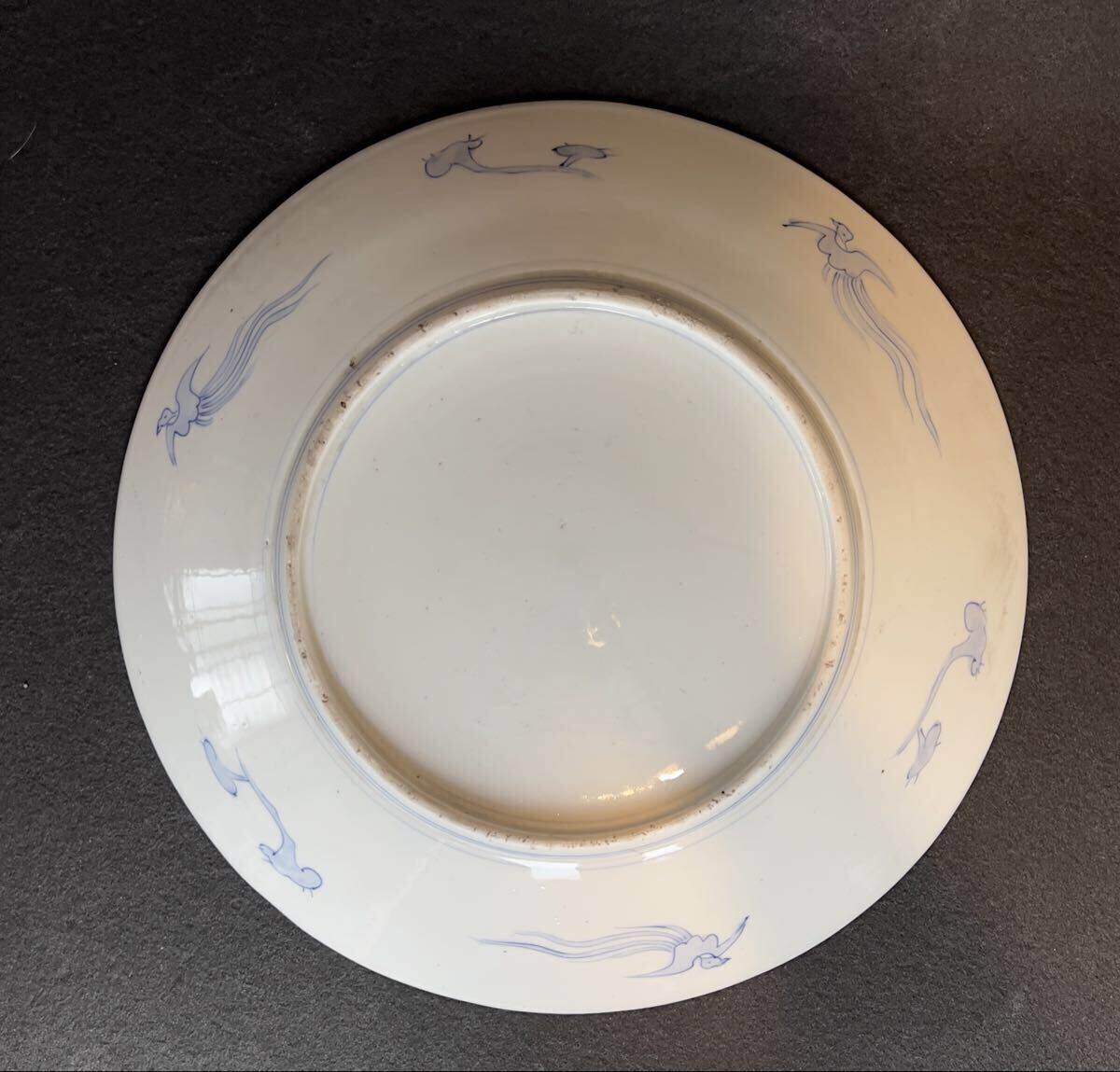 古伊万里　大皿 (直径約45cm) 金蘭手色絵人物紋様　飾り皿　骨董　江戸後期　_画像8