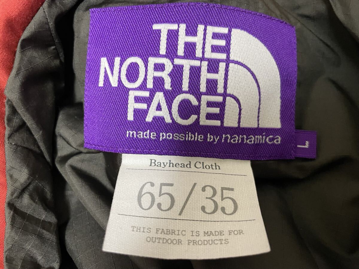 【70％OFF】THE NORTH FACE パープルレーベル nanamika 65/35 Big Mountain Parka マウンテンパーカー NP2201N Lサイズ_画像5
