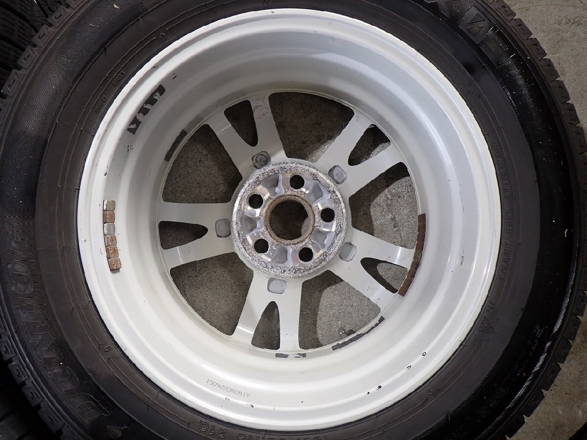 YS22876【送料無料195/65R15】トヨタ純正 30プリウス純正 DL WM03 中古スタッドレスセット ■15×6J 100/5H ET45■ 1円スタート_画像10