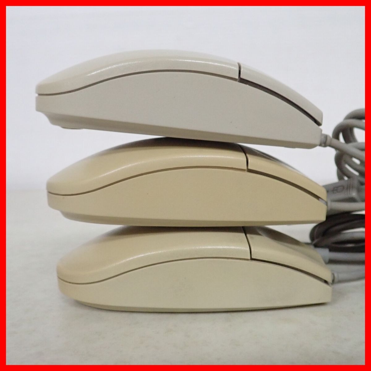 NEC PC-98シリーズ用 マウス まとめて3個セット 丸型9ピンコネクタ レトロPC 周辺機器 日本電気【10_画像5