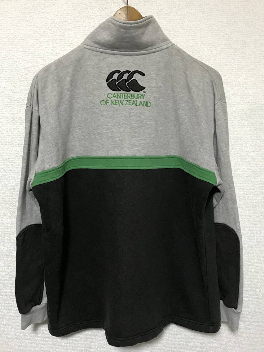 送無♪CANTERBURY カンタベリー♪ハーフジップスウェット・グレーブラック・M_画像2