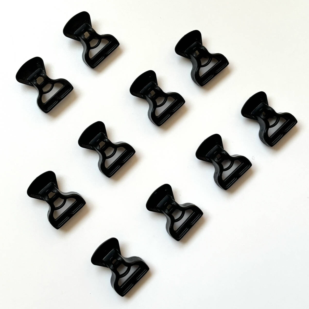 【ITW NEXUS*プラスチックパーツ*linelock LL-654-3000*2.5㎜~3㎜コード+13mmテープ用アジャスター*ブラック*10個*Make Your Own Gear】_画像5