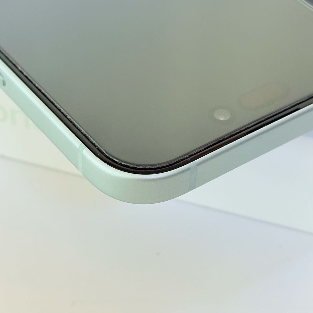 【Apple*アップル*iPhone15*A3089*SIMフリー*256GB*グリーン*動作確認済*シリアル番号:W74K6LMWJH*IMEI:356258486023496*バッテリー89％】_画像3
