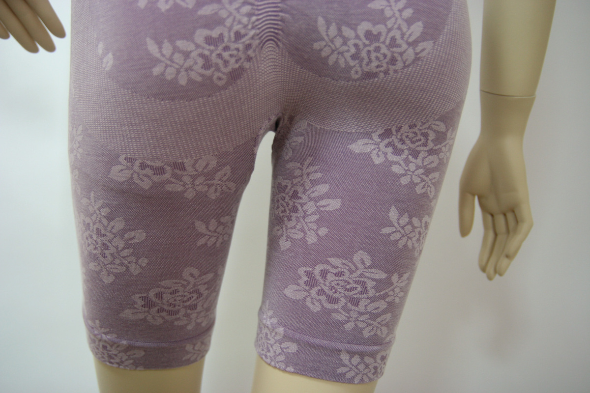  бесплатная доставка * супер выгода *2 цвет ×3 листов комплект * талия Shape & hip-up * Jaguar do ткань * хлопок . материалы * формирование длинный длина брюки (M/ серый & лаванда )