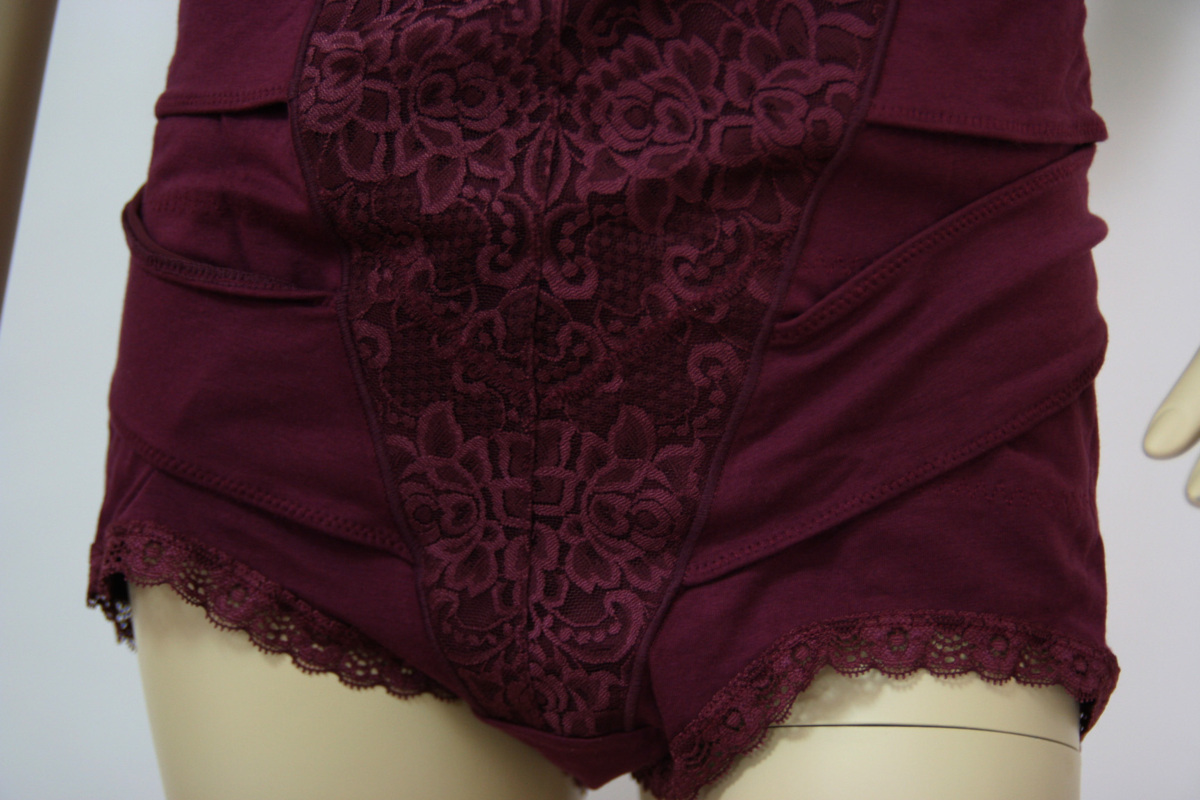  бесплатная доставка * супер выгода *2 цвет комплект * большой размер * хлопок 95%* корректирующее нижнее белье * энергия сеть * Cross обмотка лентой имеется * таз пояс (5L/ лиловый & лаванда )