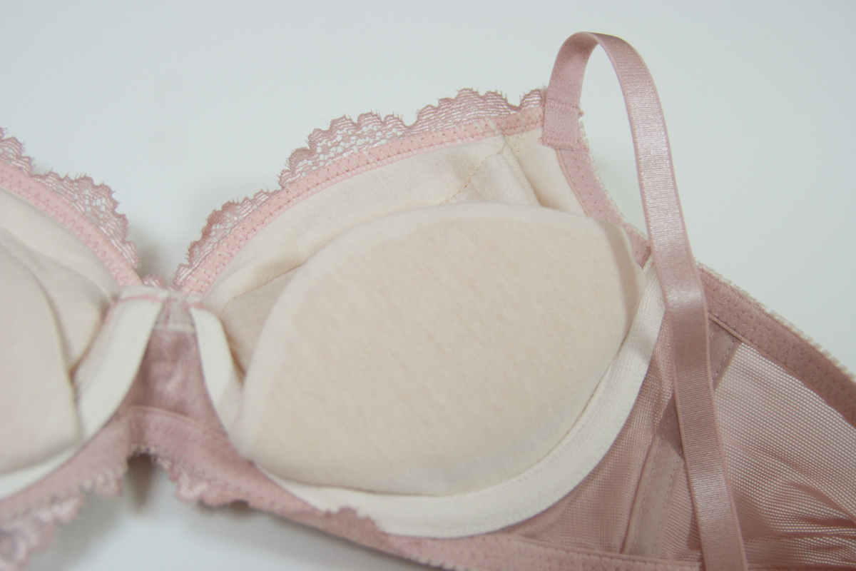  бесплатная доставка *W накладка эффект * грудь выше *.. вверх боковая панель * тросик ввод * объем выше бюстгальтер (A/70/ grayish розовый )89627