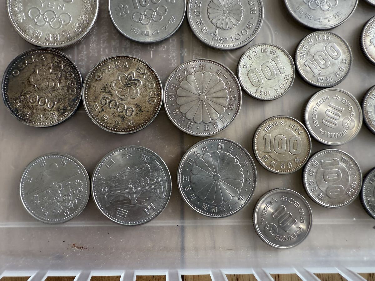 старая монета памятная монета Япония . тысяч иен монета Tokyo Olympic Osaka EXPO 100 иен мелочь суммировать 