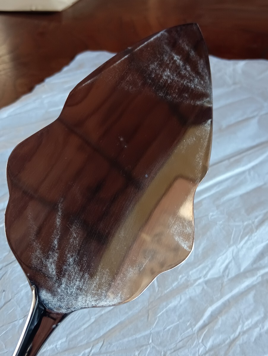 銀製?発売元:新潟県燕市㈱アサヒ〜ケーキサーバー&ケーキナイフ_画像4