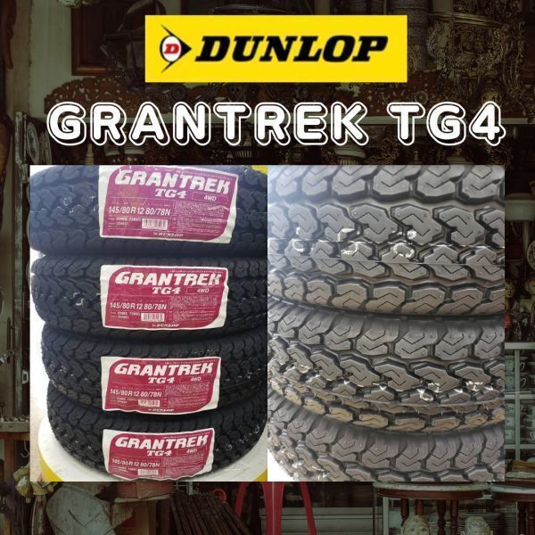 2025年製　ダンロップ GRANTREK TG4 145/80R12 80/78 ４本送料込18800円　　_画像1