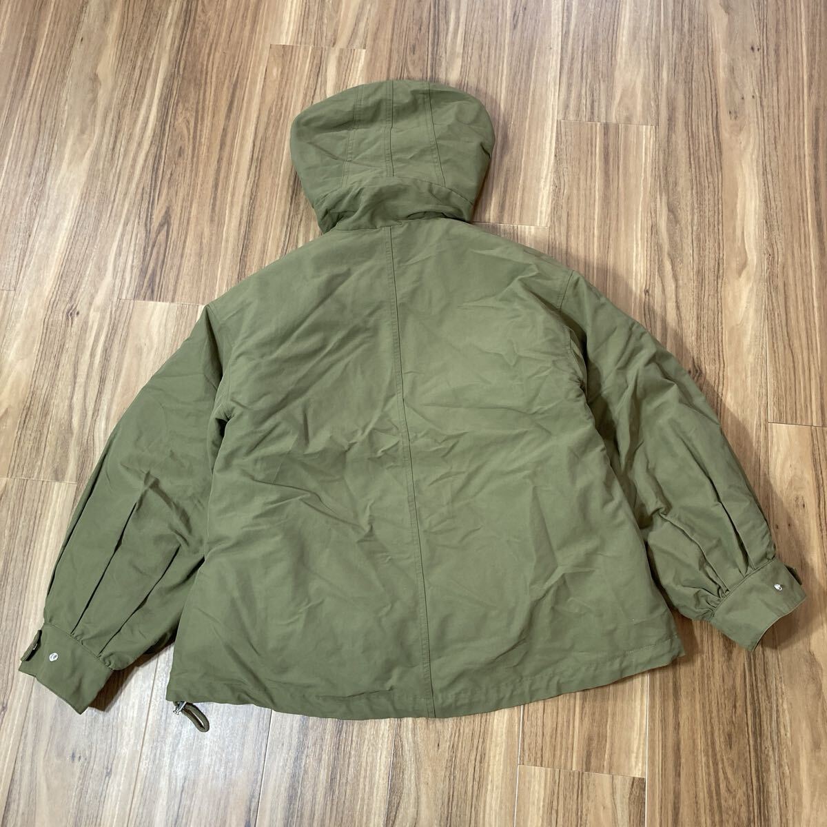 YT3962 MURUA ムルーア マウンテンフーディー 3WAYボアインナーマウンテンパーカー モスグリーン 長袖ライナー ジップアップジャケット_画像2