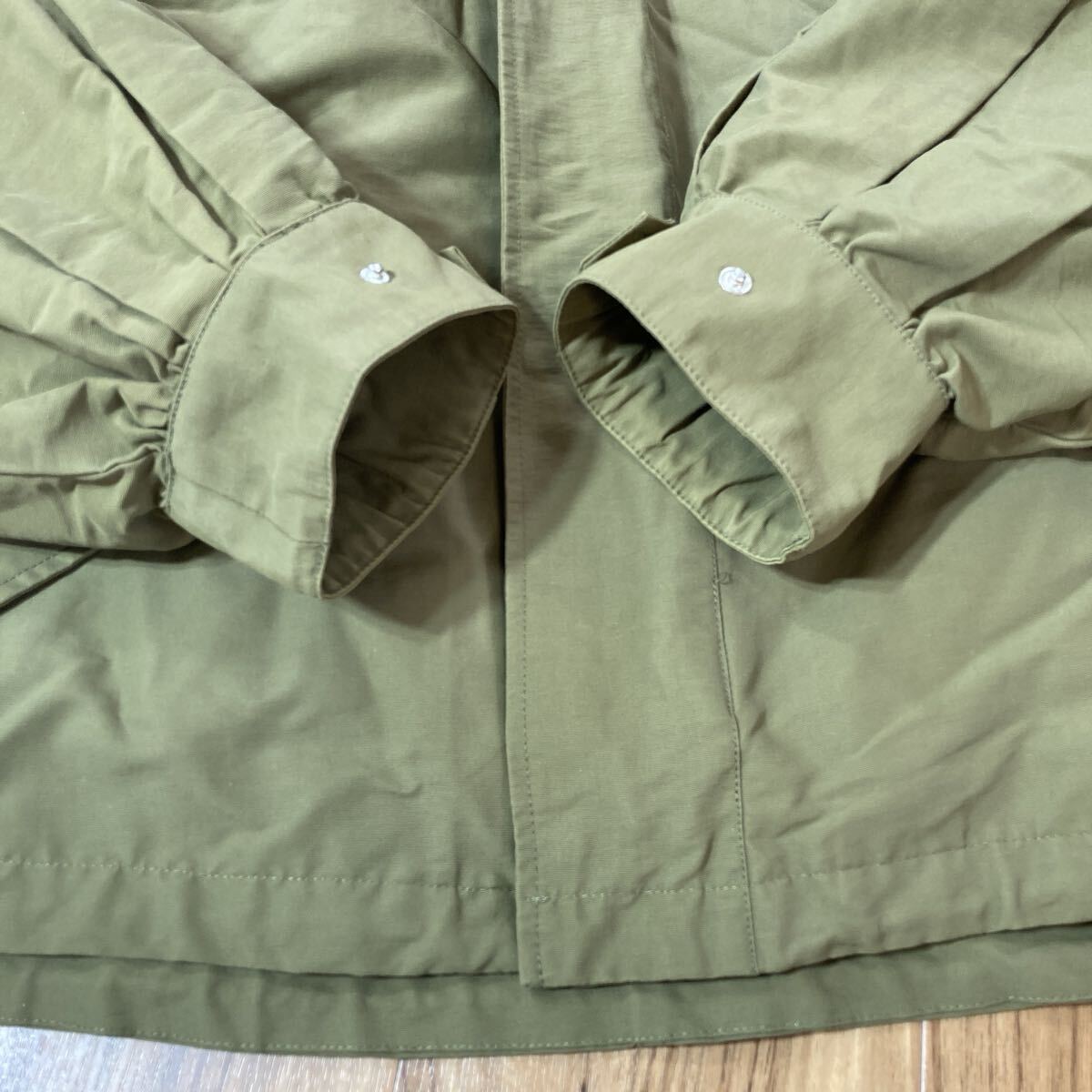 YT3962 MURUA ムルーア マウンテンフーディー 3WAYボアインナーマウンテンパーカー モスグリーン 長袖ライナー ジップアップジャケット_画像7
