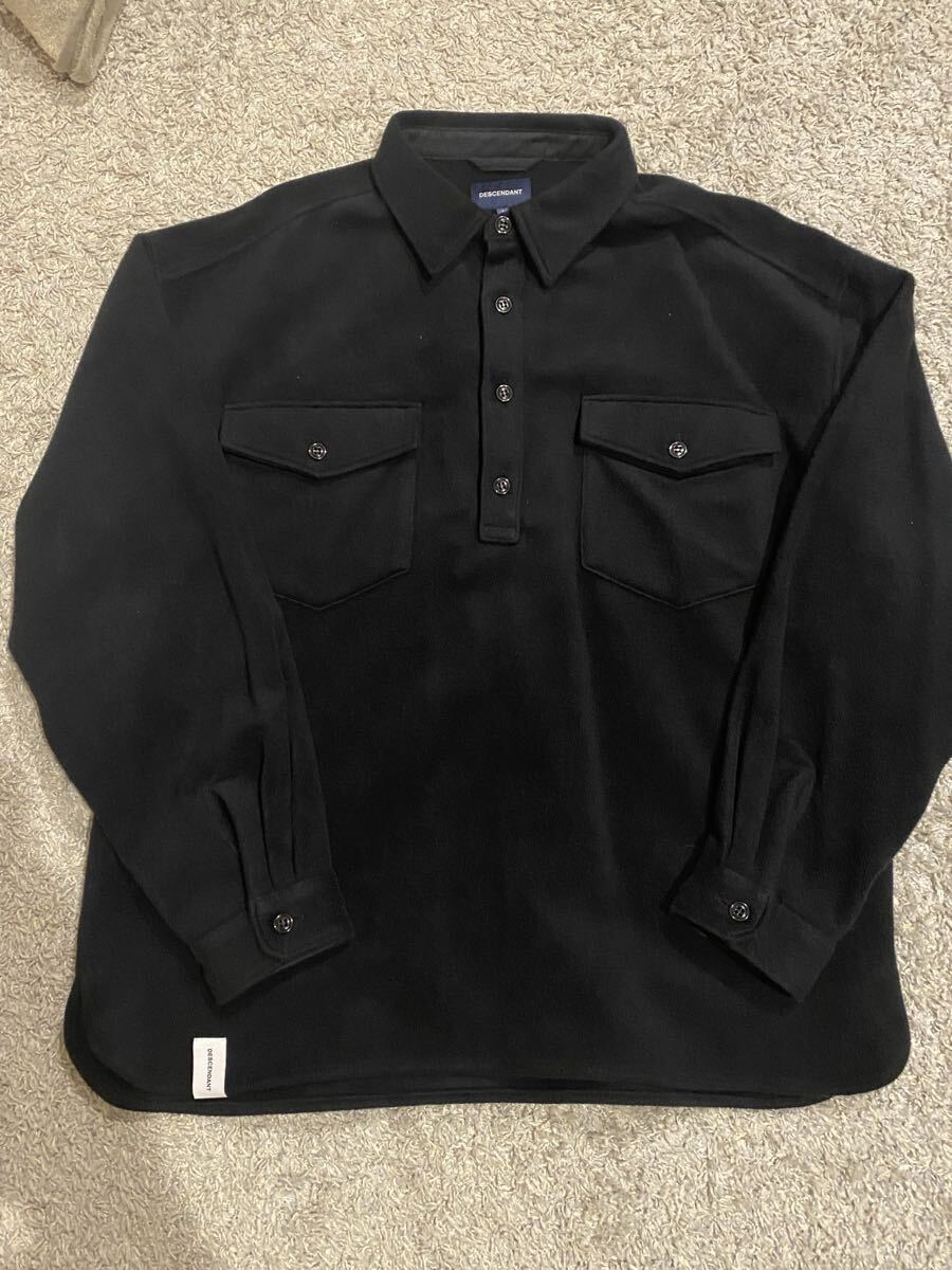 24AW DESCENDANT CPO シャツ　BLACK　４_画像1